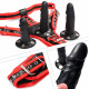 3 size removable silicone rubber dildos with harness belt