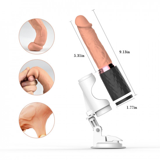 7 telescopic patterns & 7 vibrating modes realistic dildo thrusting sex machine