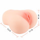 7.3'' 3d silicone realistic pussy ass male masturbator