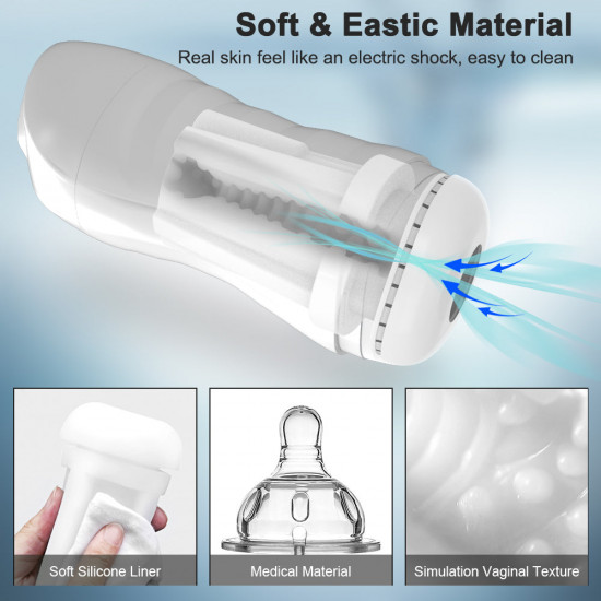 automatic sucking male mastubator blowjob suction smooth vibrating masturbation equipment