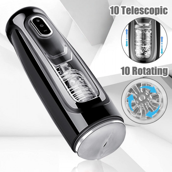 automatic telescopic rotation male masturbator for men sex machine masturbation