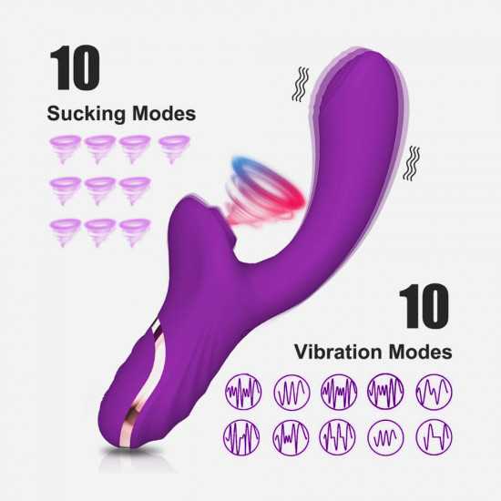 clitoral sucking stimulation and g-spot vibrator 20 modes v1