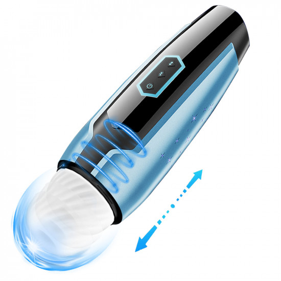 galaxy deep throat telescopic 3d realistic vagina vibrating male masturbator