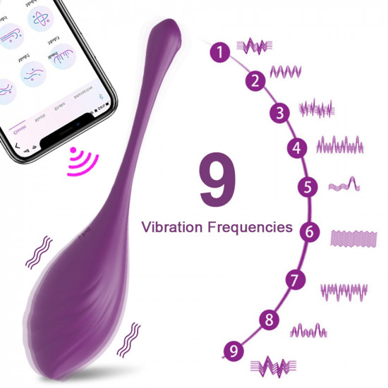 long distance egg vibrator remote control & app control - w3