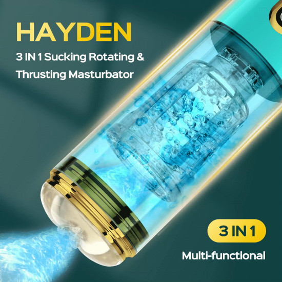 hayden - automatic rotating & thrusting male masturbator