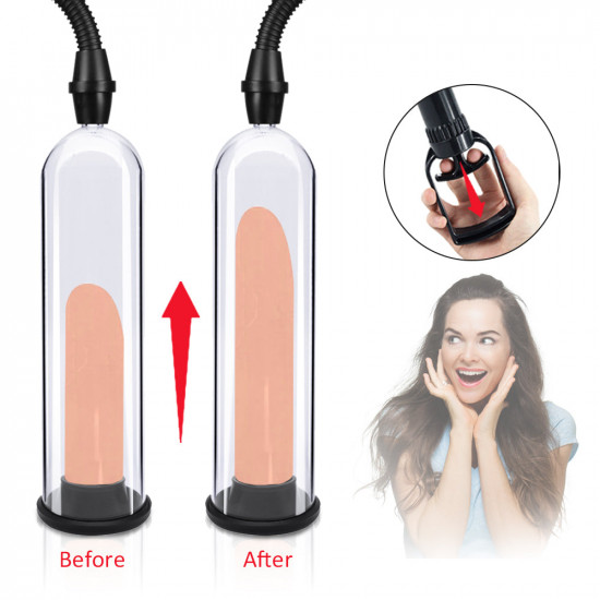 male penis pump manual penis enlarger vacuum stimulate masturbation penile extender trainer