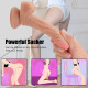 6.3in soft silicone realistic dildo two layer structure in nude