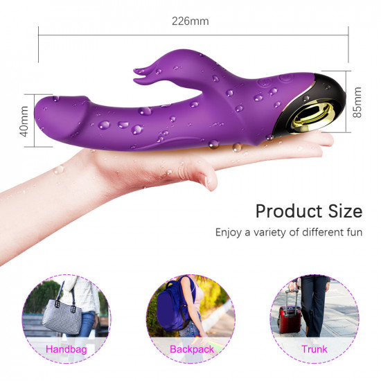 rabbit vibrator with 360 degree rotating head v6