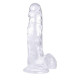 7.3 inch clear dildo- lucas