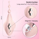 butterfly clit and g spot vibrator with anal beads for panties - w8